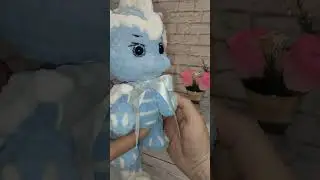 Обзор дракончик 25 см ручной работы.