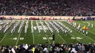 Spartan Marching Band pregame Nebraska 2014