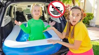 Inflatable Pool Adventure with Chris and friends!