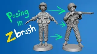 How to Pose in Zbrush NO RIGGING NEEDED