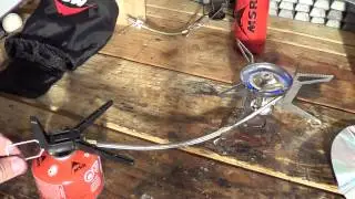 MSR WhisperLite Universal Stove - part 2 - burning iso pro fuel canisters