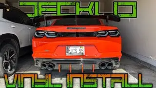 6th Gen Camaro Decklid Stripe Install