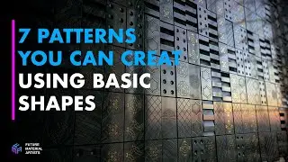 How I created 7 patterns using simple shapes in Substance Designer