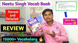 Neetu Singh Vocab Book Honest Review🔥| Neetu Mam Comment On My Video | Best Vocab Book #ssc #vocab