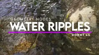 Water Ripples - Geometry Nodes in Blender 3.6