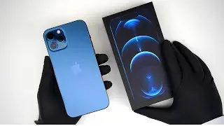 Apple iPhone 12 Pro Max Pacific Blue Unboxing + Gameplay - ASMR
