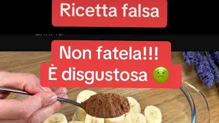 Io l’ho provata… è disgustosa 🤢