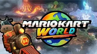 Riding a Train Through the Entire Mario Kart World map!🚂🐮 #mariokartworld #switch2