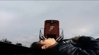 kick film  green screen front of train vfx