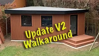 DIY Garden Office - Games Room - Update V2 Walkaround