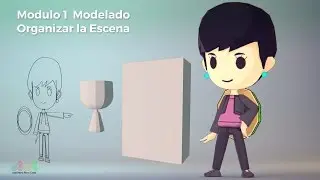 Create Low Poly Character # 5 Organize the Scene (For Beginners in Blender)