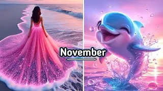 Choose Your Birthday Month 📆 And See Your Beautiful Dress 👗 And Dolphin 🐬 part_2 🥰😎