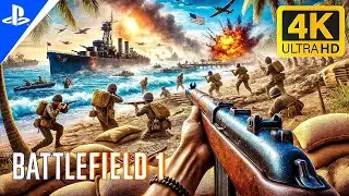 (PS5) Battlefield 1 | BATALHA ÉPICA ULTRA REALISTA [4K 60FPS] (No Commentary)