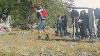 BTS of the filming of Eden Robinson's Monkey Beach