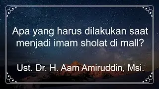 Apa yang harus dilakukan saat menjadi imam sholat di mall?