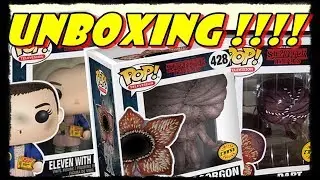 FUNKO POP! STRANGER THINGS (CHASE) : ELEVEN WITH EGGOS, DEMOGORGON, DART [ UNBOXING ]