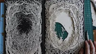 Season of the stag - Altered Books I'm working on this summer