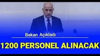 DUYURU-TARIM VE ORMAN 1200 PERSONEL ALIMI YAPACAK. (14.12.2022)