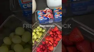 fridge restock asmr!!! 🍓✨ #organization #satisfying #refill #motivation #lifestyle #aesthetic