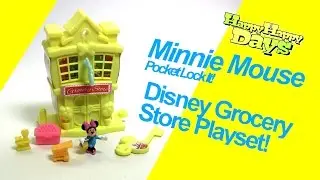 Minnie Mouse Pocket Lock It! Disney Grocery Store Playset!