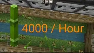 How to make a fully automatic bamboo farm in minecraft (java and bedrock) #shorts