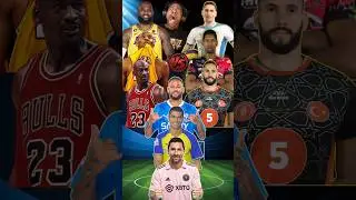 Football VS BasketBall VS Volleyball(Messi, Ronaldo, Michael Jordan, LeBron James, Maksim Mikhaylov)