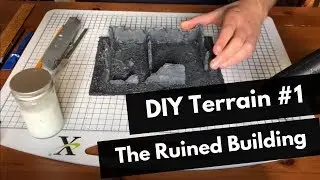 A Ruined Building DIY terrain for wargames