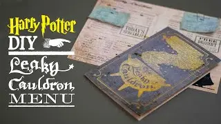 Leaky Cauldron Menu - Harry Potter DIY