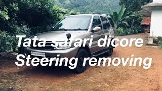 Tata safari dicore steering removing