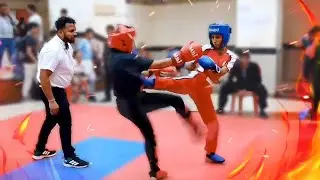 Kickboxing Fight video (Point Fight )🥊🥋 | All Mumbai Suburban Kickboxing Chasak Held in Chembur 🏆