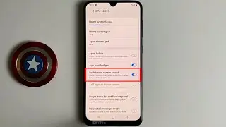 How to enable/disable Lock Home screen layout on Samsung A50 Android 10