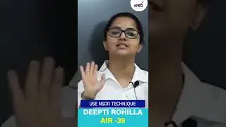 Use NSDR Technique | Deepti Rohilla AIR 39 | KSG INDIA