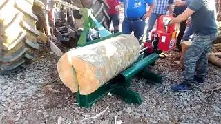 Dimostrazione Spaccalegna Mundial Vjmar da 25 ton corsa 1300