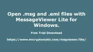 How to Save An Outlook Email As .MSG File