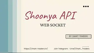 Shoonya API : Web Socket