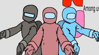 Among Us Anime Opening [Kakakata⭐kataomoi - c] Nichijou Opening Parody