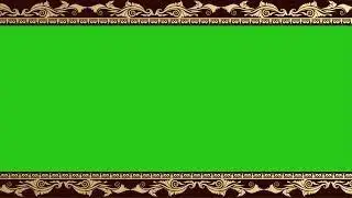 No copyright Banner Gold Frame With Green Screen HD Video Background 2022 For Video Editing 605