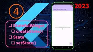 Flutter / New App PJ / #4 / StatefulWidget & State / createState & setState / Beginner