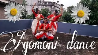 Agomoni Dance || MAHALAYA 2021|| Dance performance by Sneha , Riya & Rima..♥️