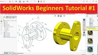 SolidWorks Beginners Tutorial #1 | Learn 3D CAD Modeling Step by Step