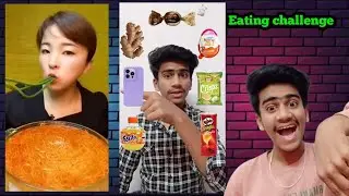 Eating challenge {VS} Chinese spicy Ramen 🍜#trending #viral #chinese #asmr