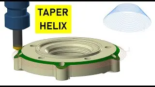 Mastercam: Phay mặt nón ngoài với đường chạy dao Thread Mill (Phay ren)