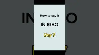 How to say (I have forgotten)✌️👋🥳 #igbo  #learnIgbo #igboamaka