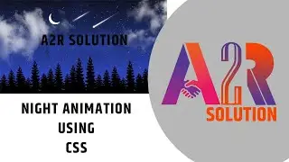 Create Night Animation Effect HTMl & CSS
