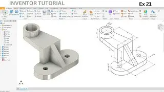 Autodesk Inventor 3D Modeling Tutorial: Ex 21