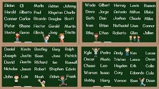 BOY Names! 100 Most Popular Baby Boy Names in English | How to Pronounce Boy Names