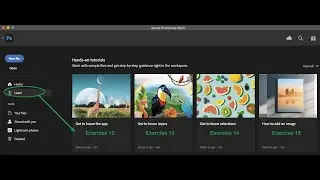 Adobe Photoshop "get to know th app" Tutorial for class Exercise 12
