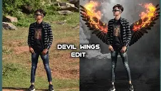 devil wing photo edit || snapseed || lightroom