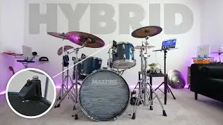 I turned my 1st Drum Set into a HYBRID DRUM SET!