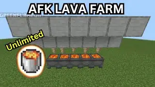 AFK Lava Farm Minecraft Under 40 Seconds 1.20/1.21 (MCPE/SWITCH/BEDROCK/PS4) 